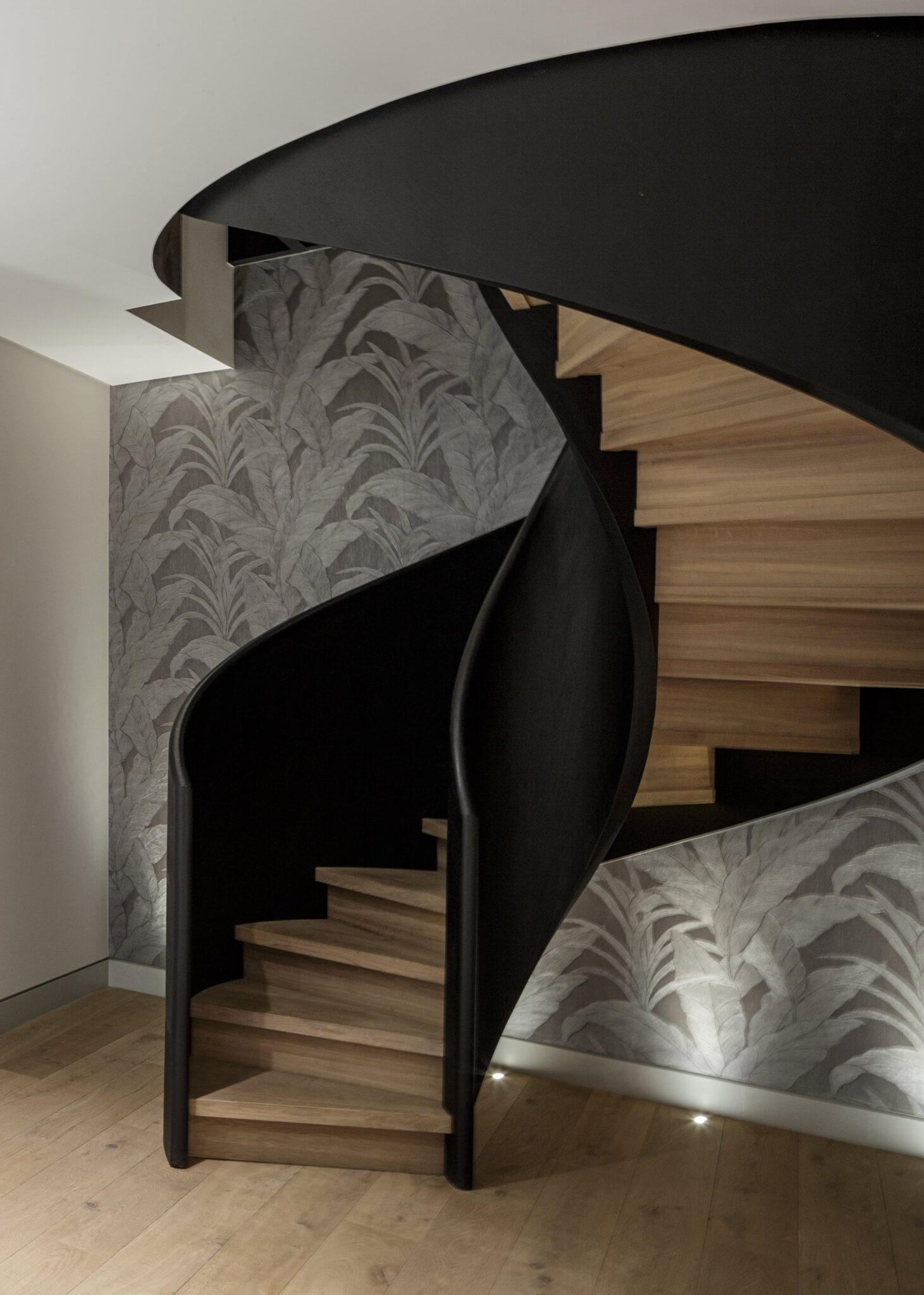 Schneider Designers LLP — Bespoke spiral staircase in a Holland Park villa renovation