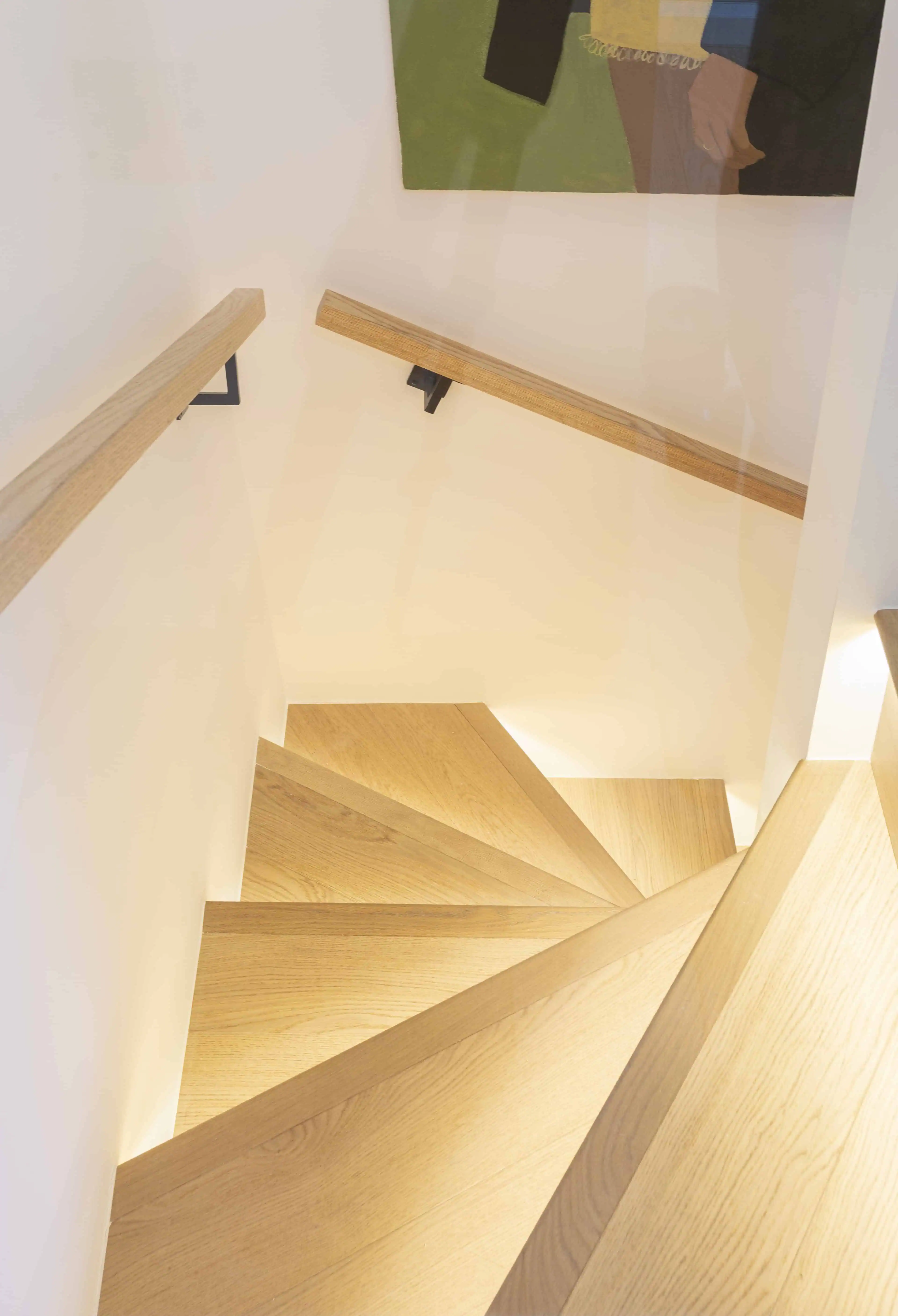 Staircase in Victorian maisonette renovation, Primrose Hill