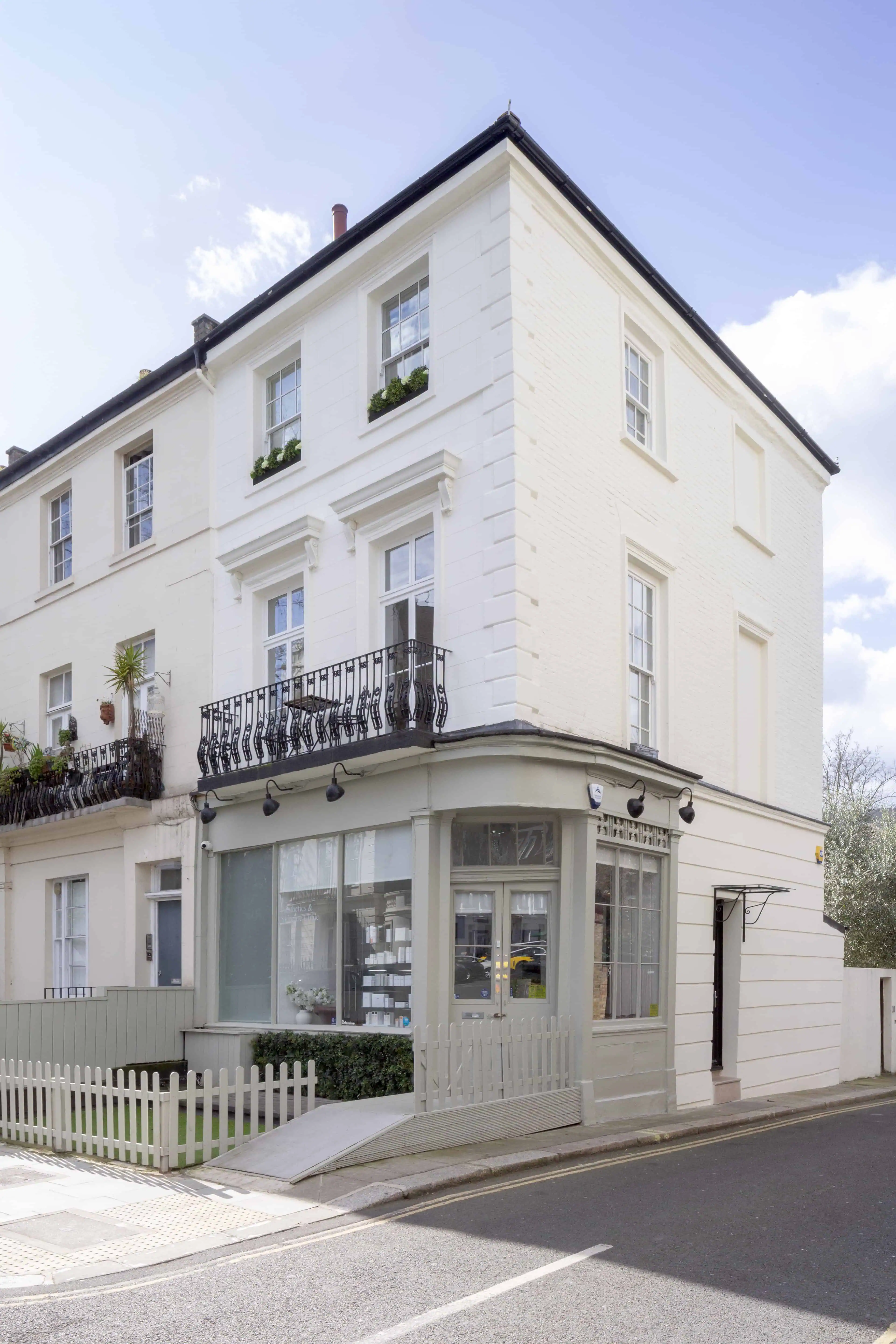 Exterior of Victorian maisonette renovation, Primrose Hill